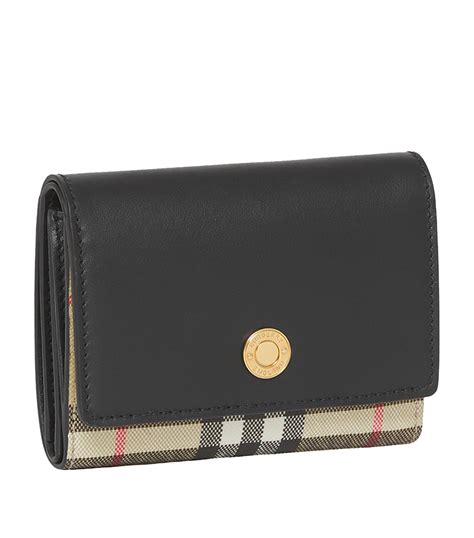 burberry classic check wallet|leather Burberry wallet.